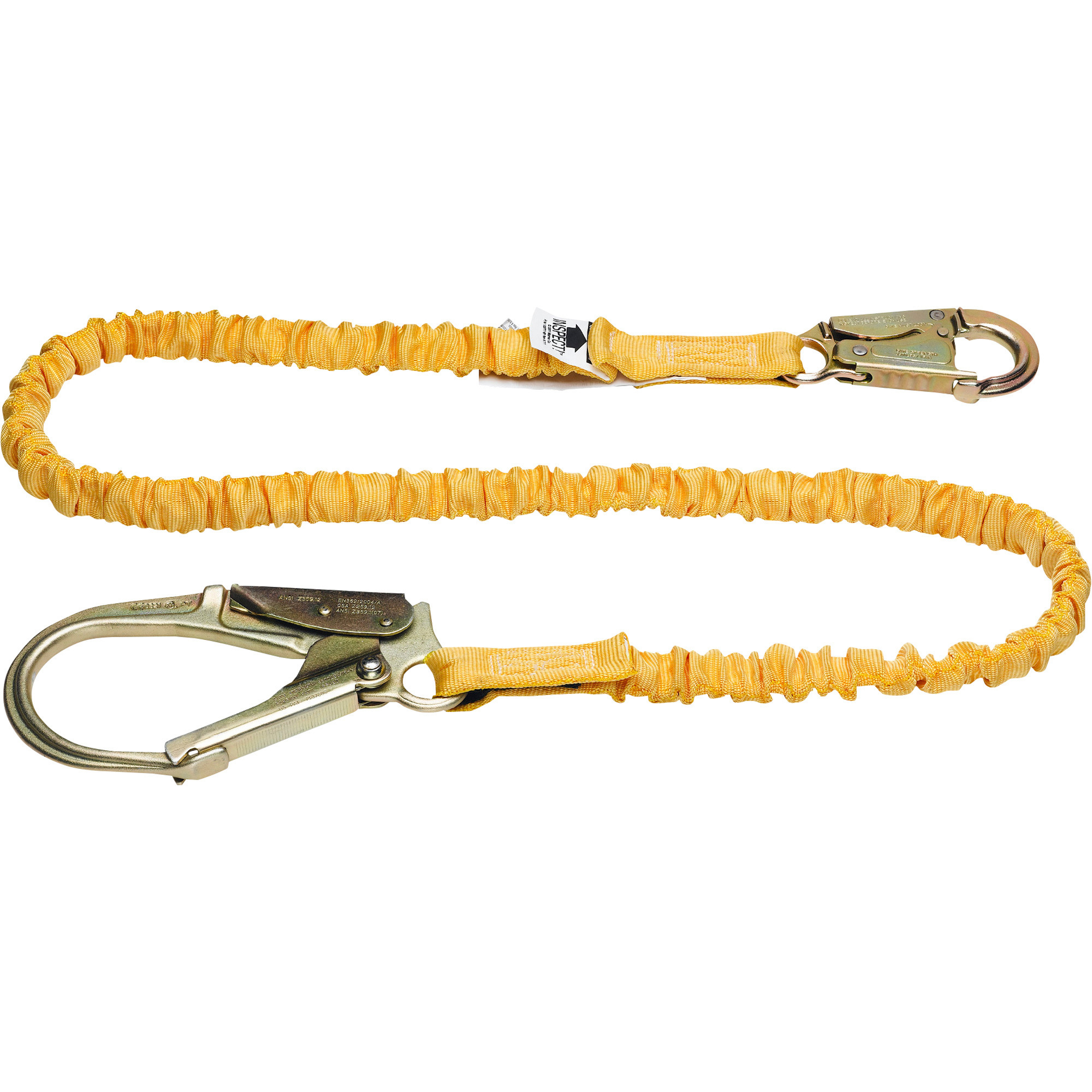 Werner SoftCoil 6ft. Single Leg Lanyard with BigHead Safety Hook, Model# C351200